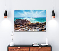 Top Obraz Vlny narážajú na skaly